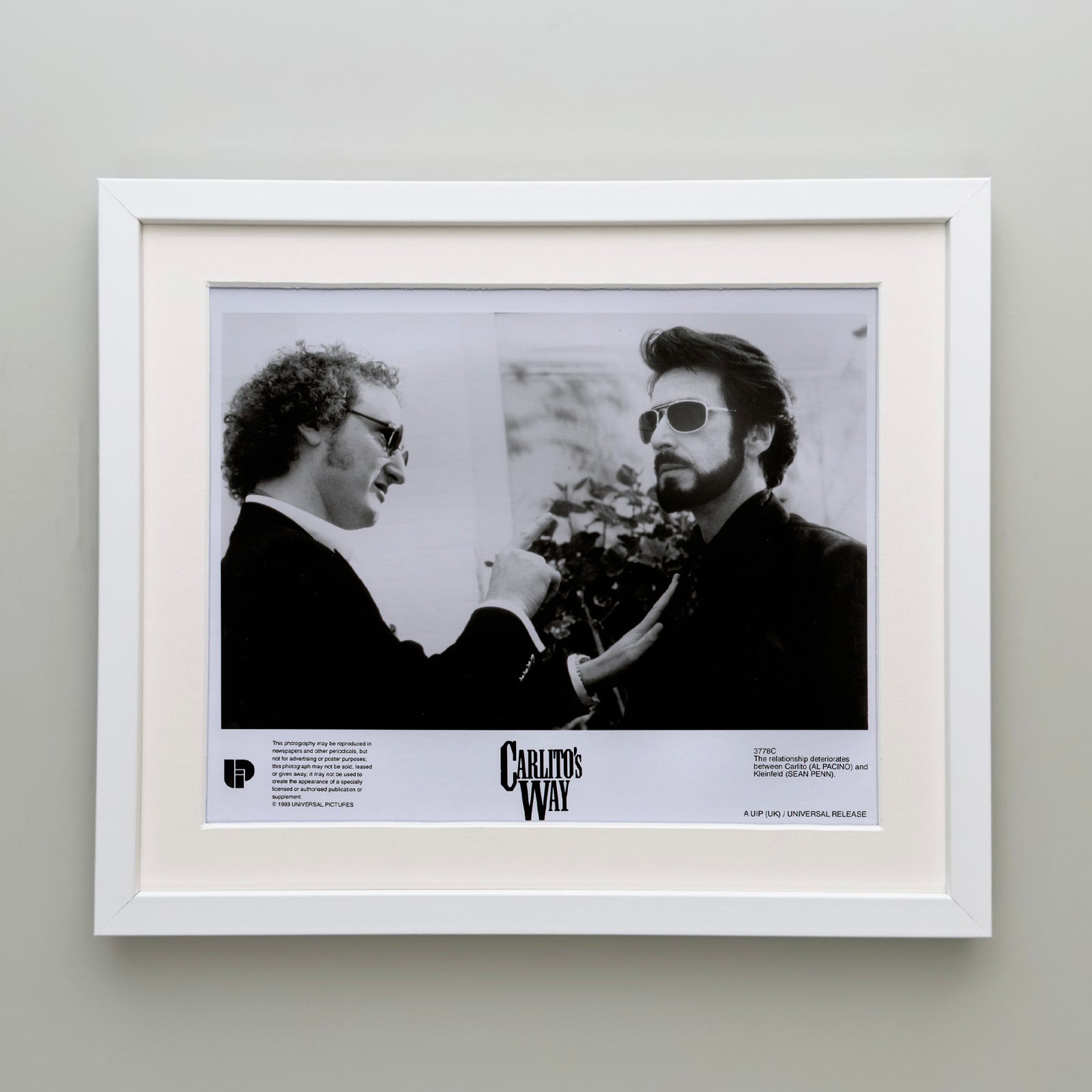 Carlitos Way 1993 Film Movie Press Publicity Still Framed