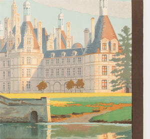 Chambord c1925 French Travel Advertsing Poster Constant Duval - detail