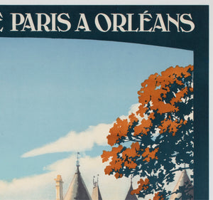 Chaumont c1928 French Railway Travel Advertising Poster Contant Duval - detail