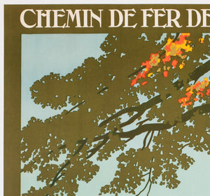 Cheverny c1926 French Railway Travel Advertising Poster Contant Duval - detail