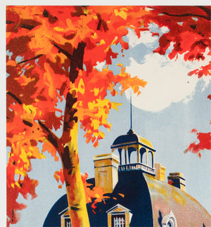 Cheverny c1937 SNCF French Railway Travel Advertising Poster E Paul Champseix - detail