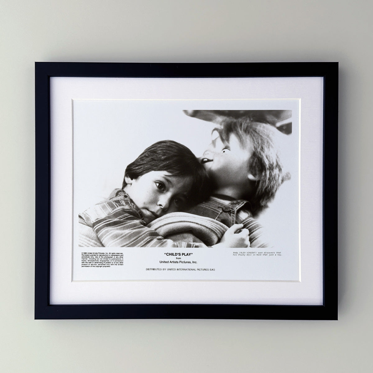 Childs Play (1988) Publicity Press Film Movie Still Photo - Framed