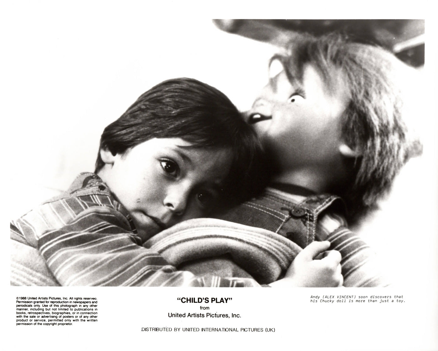 Childs Play (1988) Publicity Press Film Movie Still Photo - Framed