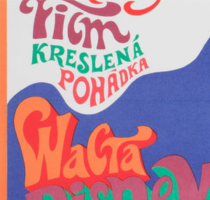 Cinderella 1970 Czech A3 Film Poster Karel Vaca - detail