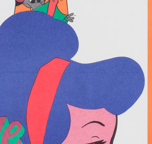 Cinderella 1970 Czech A3 Film Poster Karel Vaca - detail