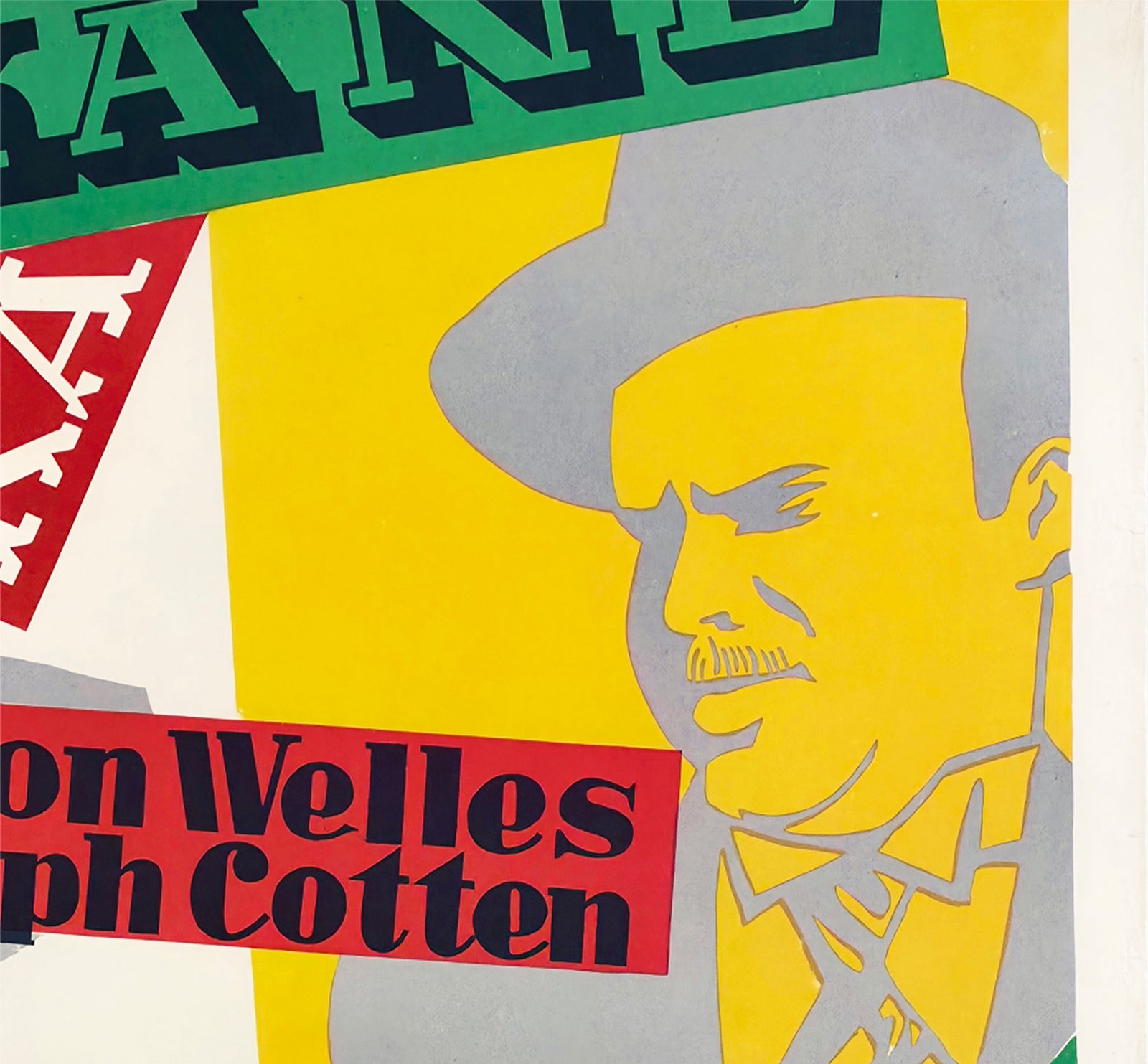 Citizen Kane 1957 Polish A1 Film Poster Henryk Tomaszewski - detail