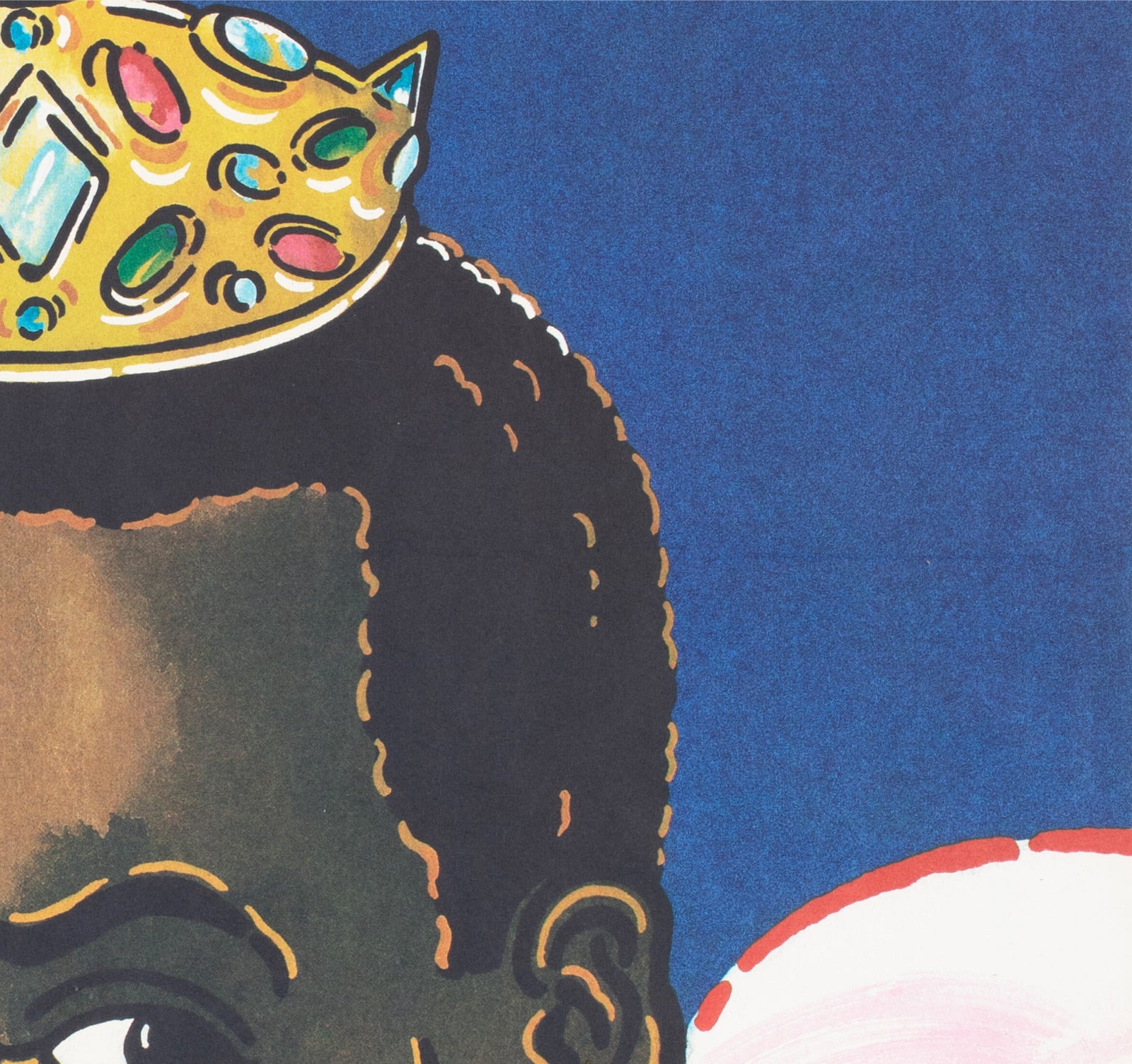Coming to America 1990 East German A1 Film Poster Gunter Wongel - detail
