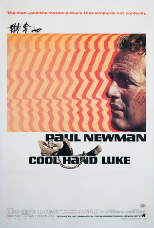 Cool Hand Luke 1967 US 1 Sheet Film Movie Poster, James Bama