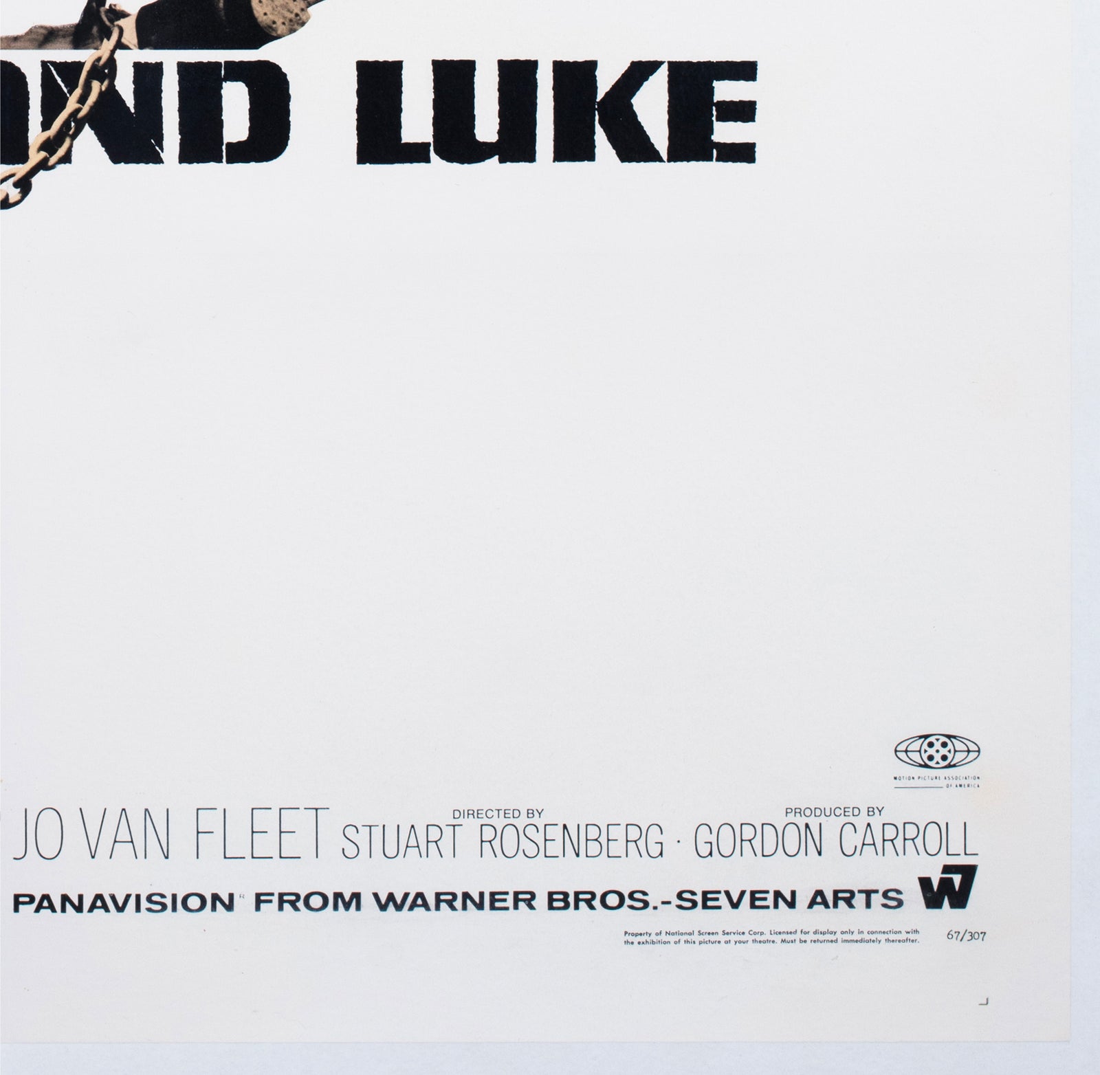 Cool Hand Luke 1967 US 1 Sheet Film Poster James Bama - detail