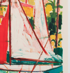 Cote d'Azur 1960 SNCF French Railways Travel Poster, Roger Marcel Limouse