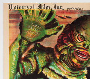 Creature From the Black Lagoon R1962 French Moyenne Film Movie Poster detail