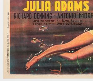 Creature From the Black Lagoon R1962 French Moyenne Film Movie Poster detail