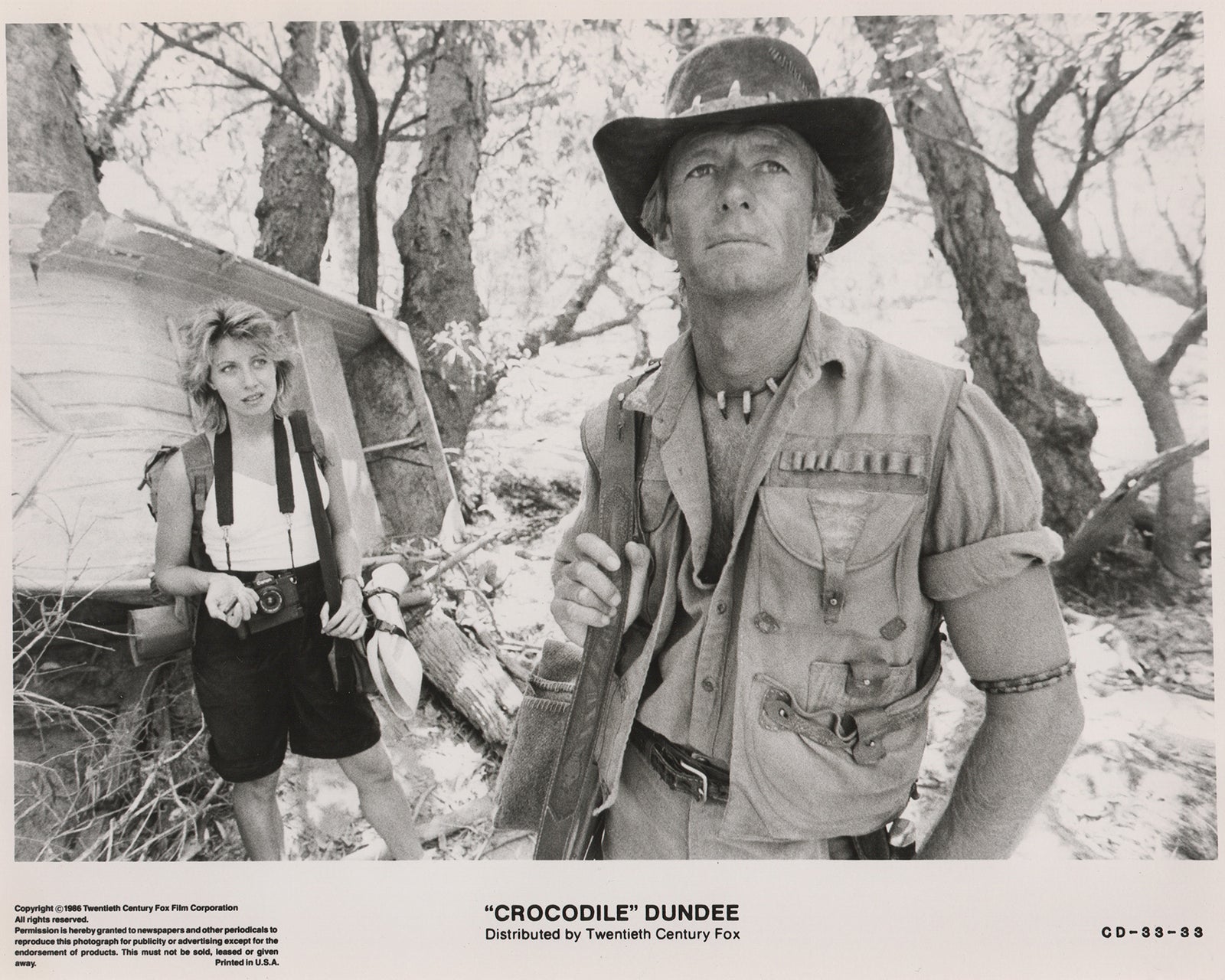 Crocodile Dundee (1986) Film Movie Press Publicity Still Framed