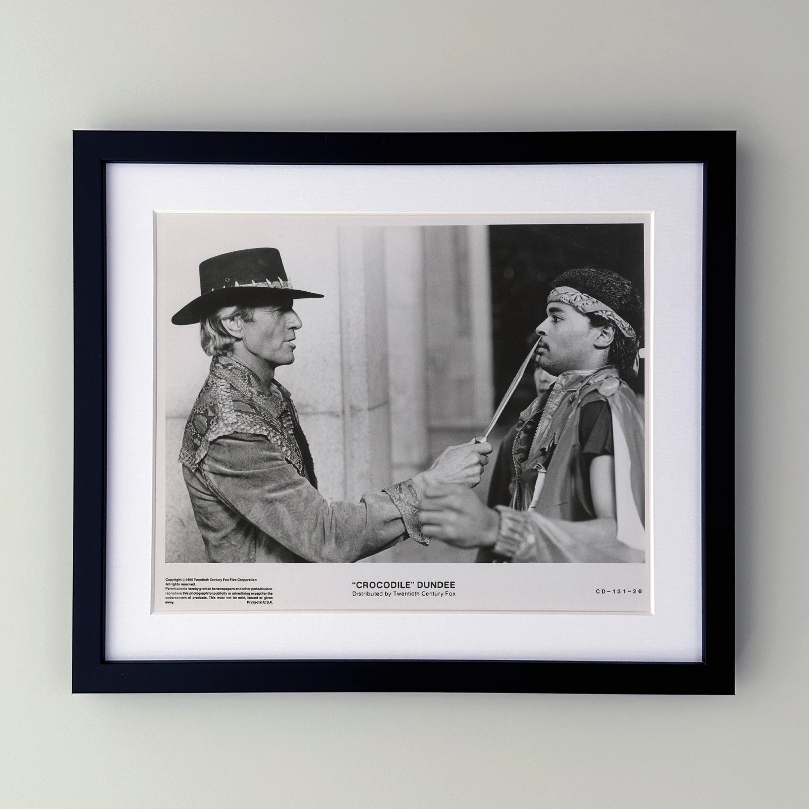 Crocodile Dundee (1986) Film Movie Press Publicity Still Framed