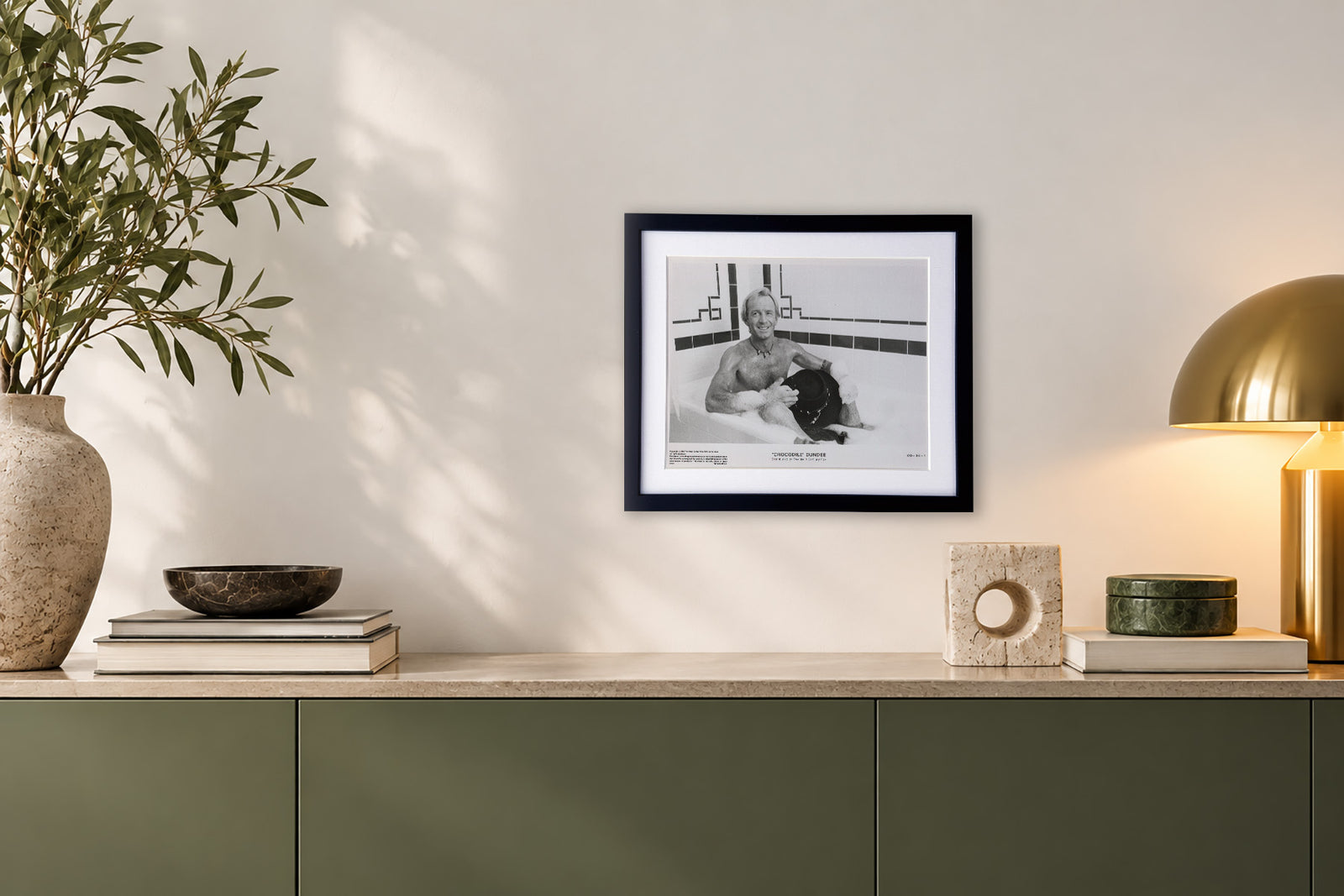Crocodile Dundee (1986) Film Movie Press Publicity Still Framed