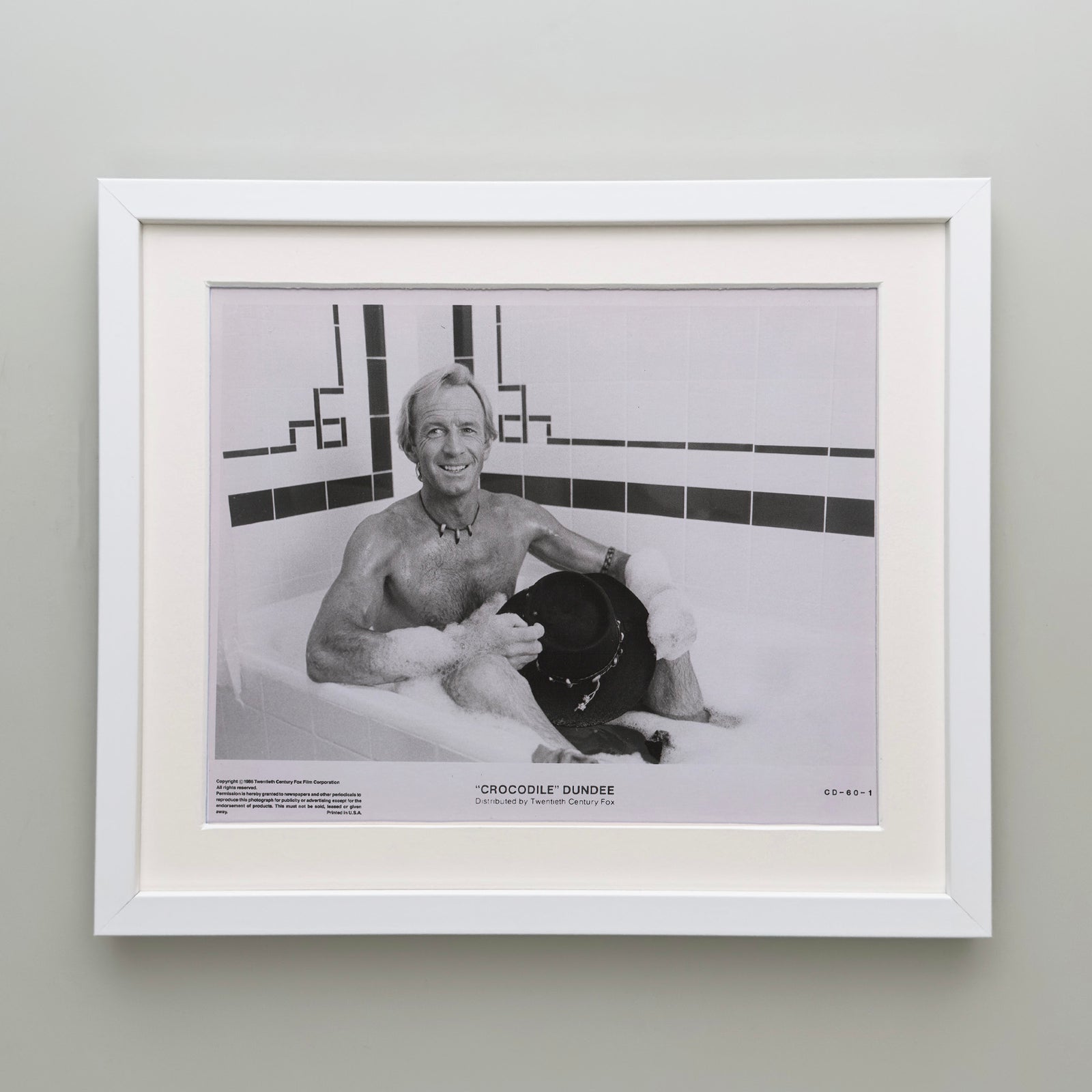 Crocodile Dundee (1986) Film Movie Press Publicity Still Framed