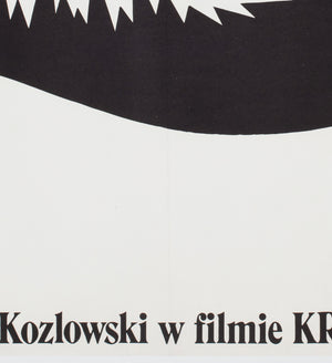 Crocodile Dundee 2 1989 Polish Film Movie Poster Linen-backed, Mieczyslaw Wasilewski - detail