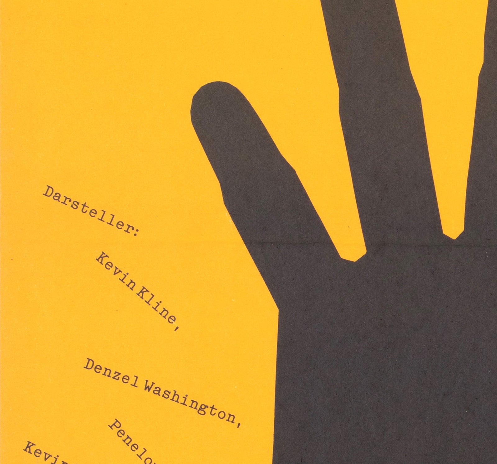 Cry Freedom 1988 East German A1 Film Poster - detail