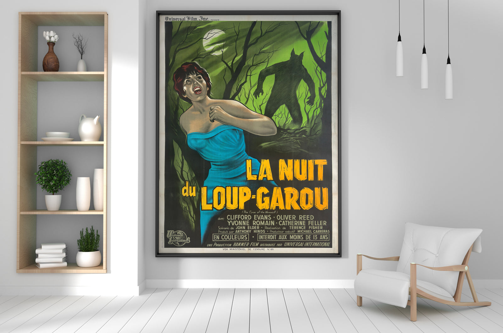 Curse of the Werewolf 1961 French Grande Film Movie Poster, Guy Gerard Noel
