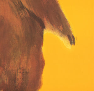 Cyrk Bear on Ball 1963 Polish B1 Circus Poster, Maciej Urbaniec - detail