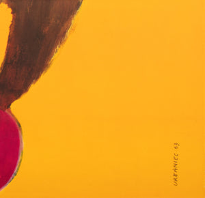 Cyrk Bear on Ball 1963 Polish B1 Circus Poster, Maciej Urbaniec - detail