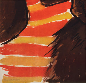 Cyrk Chimps in Hats 1971 Polish Circus Poster - detail