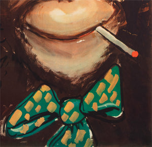 Cyrk Chimps in Hats 1971 Polish Circus Poster - detail