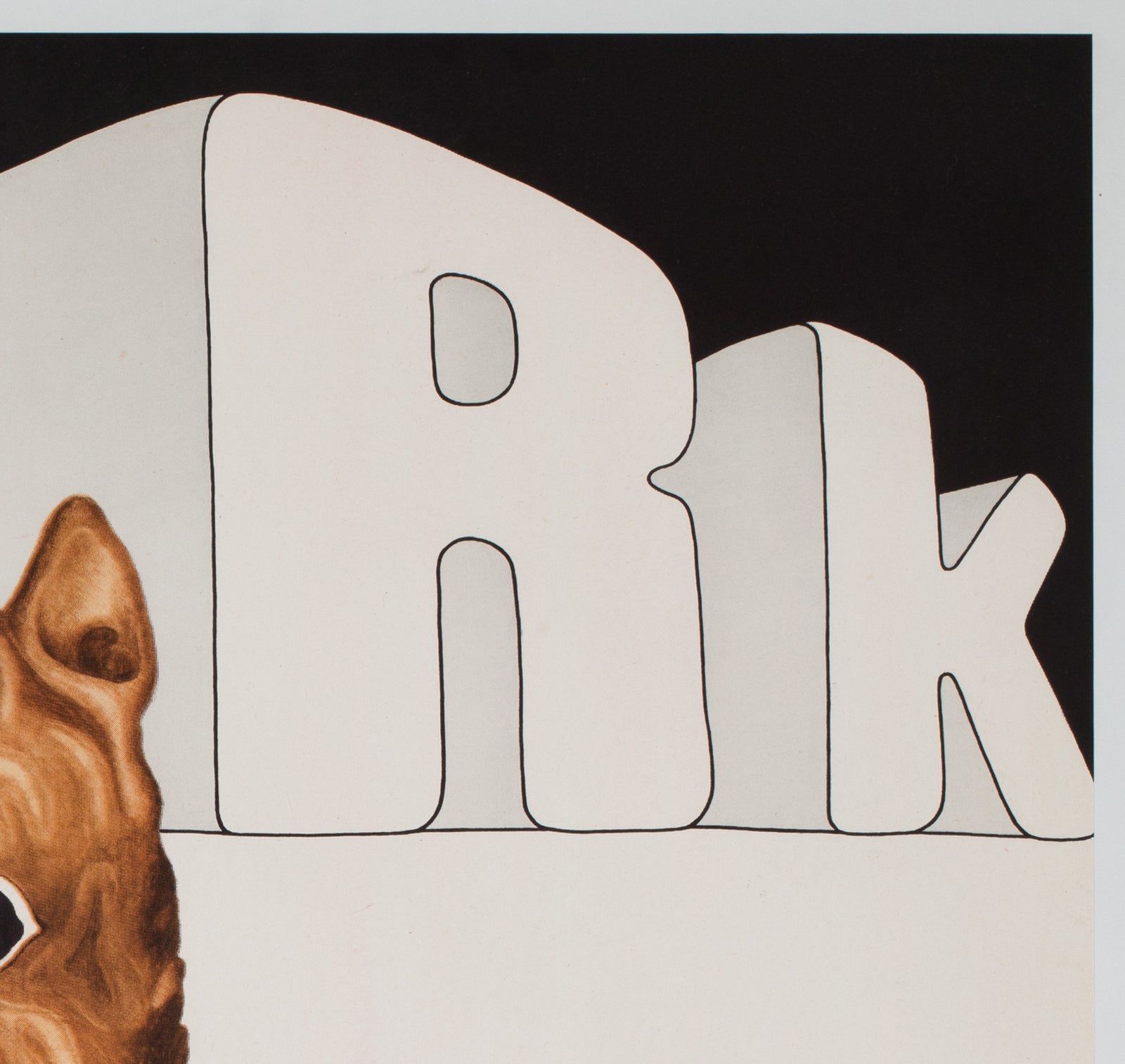 Cyrk Football Dog 1973 Polish Circus Poster, Danuta Zukowsaka - detail