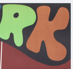 Cyrk Hanging Acrobats 1975 Polish Circus Poster, Jan Kotarbinski - detail