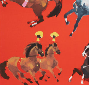 Cyrk Horses 1970 Polish Circus Poster Waldemar Swierzy - detail