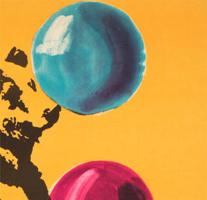 Cyrk Juggling Tightrope Bear 1971 Polish Circus Poster