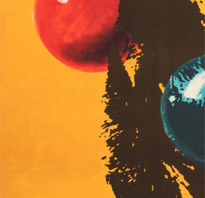 Cyrk Juggling Tightrope Bear 1971 Polish Circus Poster