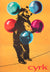 Cyrk Juggling Tightrope Bear 1971 Polish Circus Poster