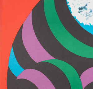 Cyrk Large Stripy Cat Tiger 1978 Polish Circus Poster, Hubert Hilscher