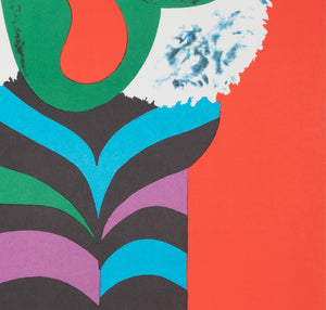 Cyrk Large Stripy Cat Tiger 1978 Polish Circus Poster, Hubert Hilscher