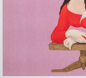 CYRK Mona Lisa Contortionist R1970s Polish Circus Poster, Maciej Urbaniec - detail