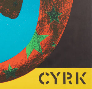 Cyrk Star Elephant 1974 Polish Circus Poster, Mieczyslaw Wasilewski - detail