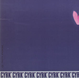 Cyrk Three Aerialists 1966 Polish Circus Poster, Danuta Zukowska - detail