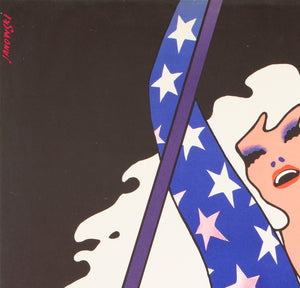 Cyrk Trapeze Girl Acrobat 1975 Polish Circus Poster, Witold Janowski - detail