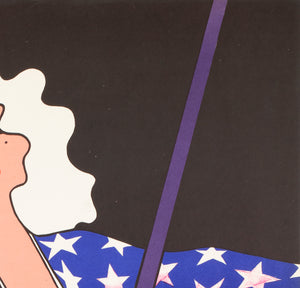 Cyrk Trapeze Girl Acrobat 1975 Polish Circus Poster, Witold Janowski - detail