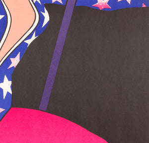 Cyrk Trapeze Girl Acrobat 1975 Polish Circus Poster, Witold Janowski - detail