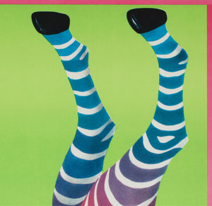 Cyrk Zebra Acrobat 1979 Polish Circus Poster, Hubert Hilscher - detail