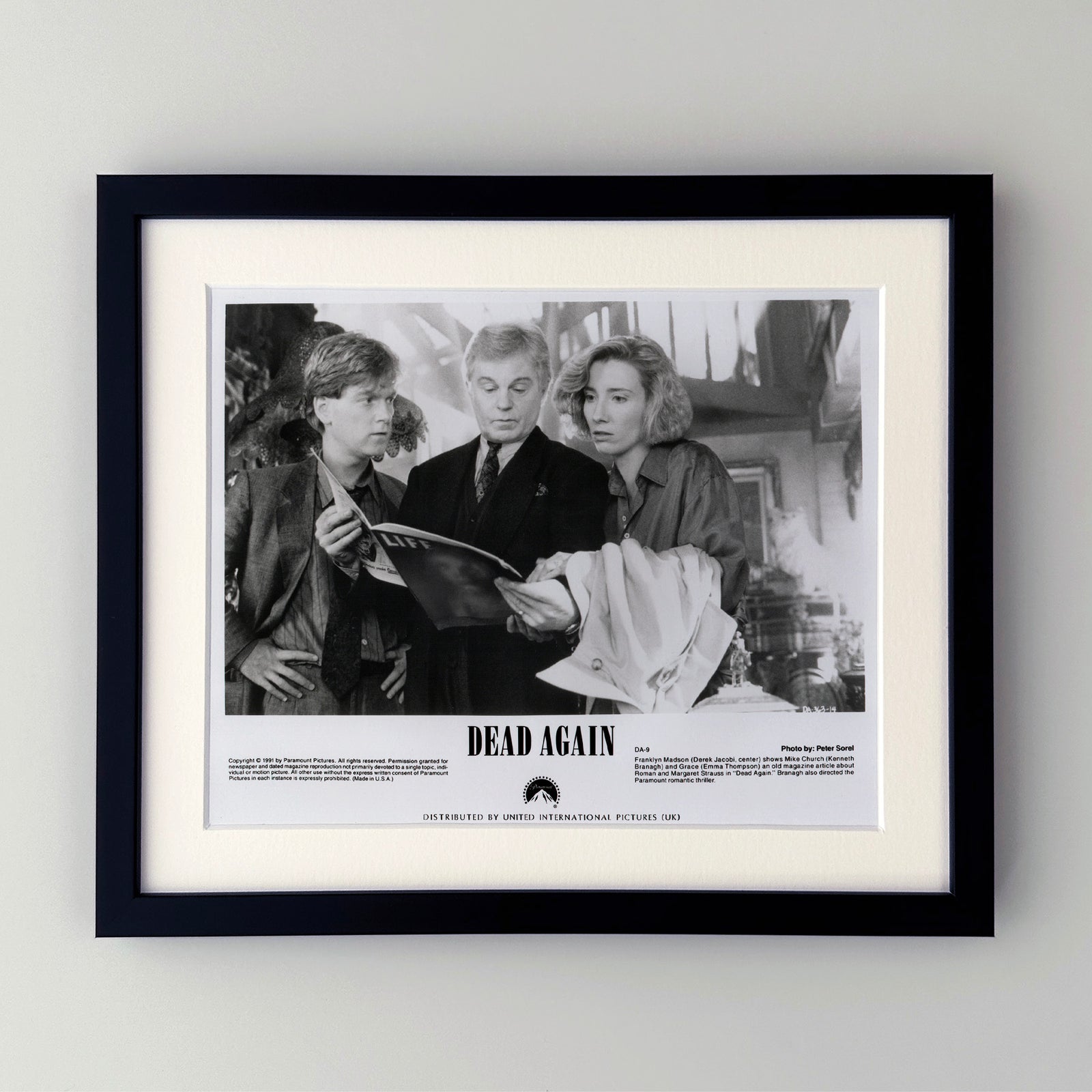 Dead Again 1991 Film Movie Press Publicity Still Framed