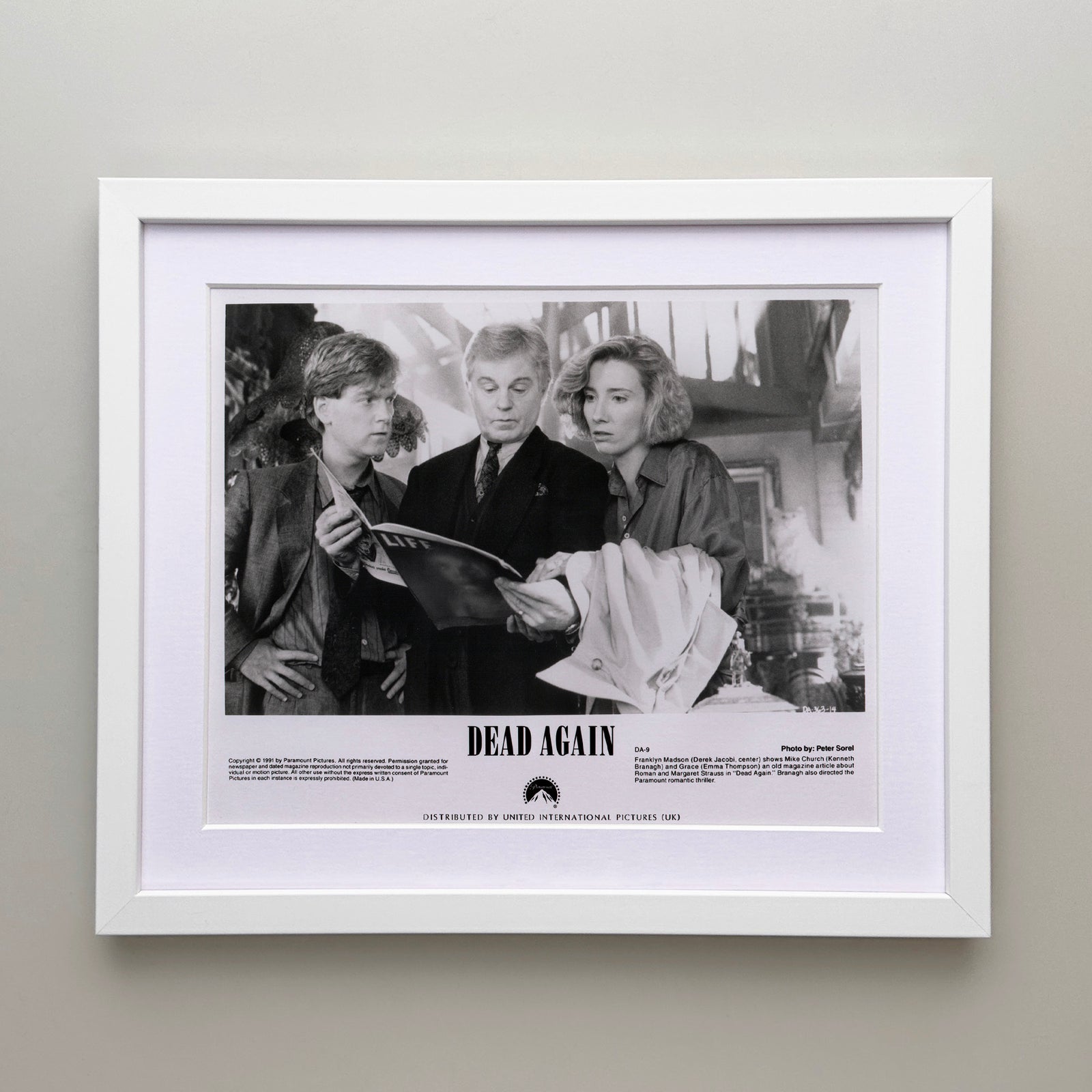 Dead Again 1991 Film Movie Press Publicity Still Framed