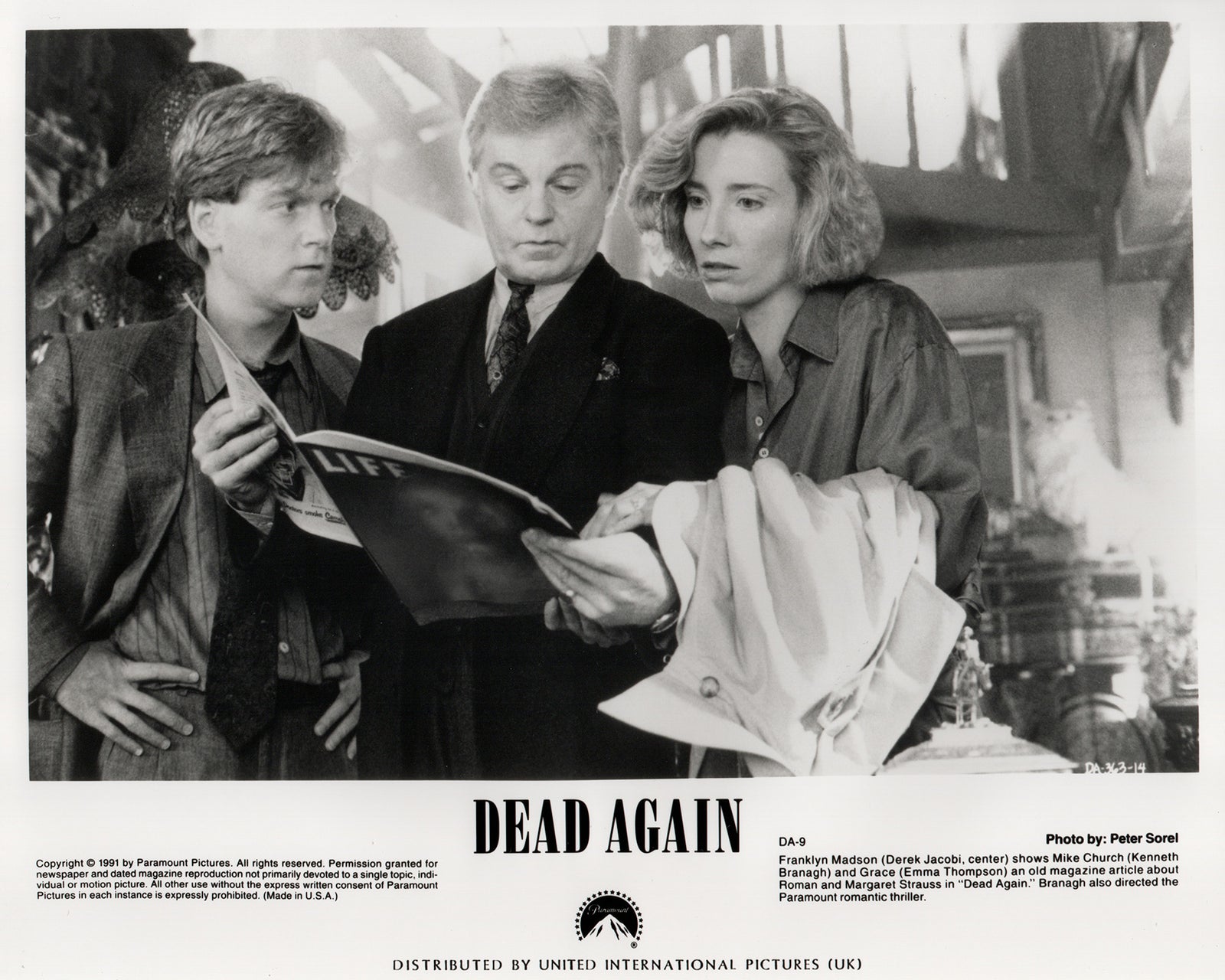 Dead Again 1991 Film Movie Press Publicity Still Framed