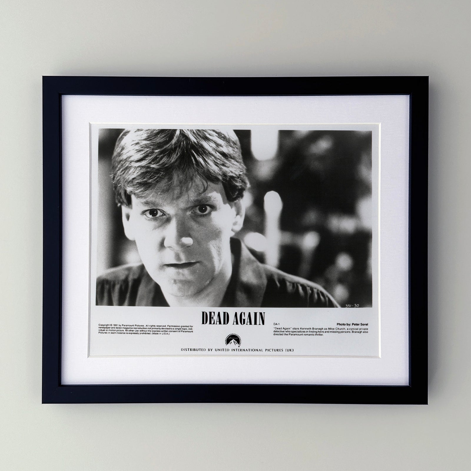 Dead Again 1991 Film Movie Press Publicity Still Framed