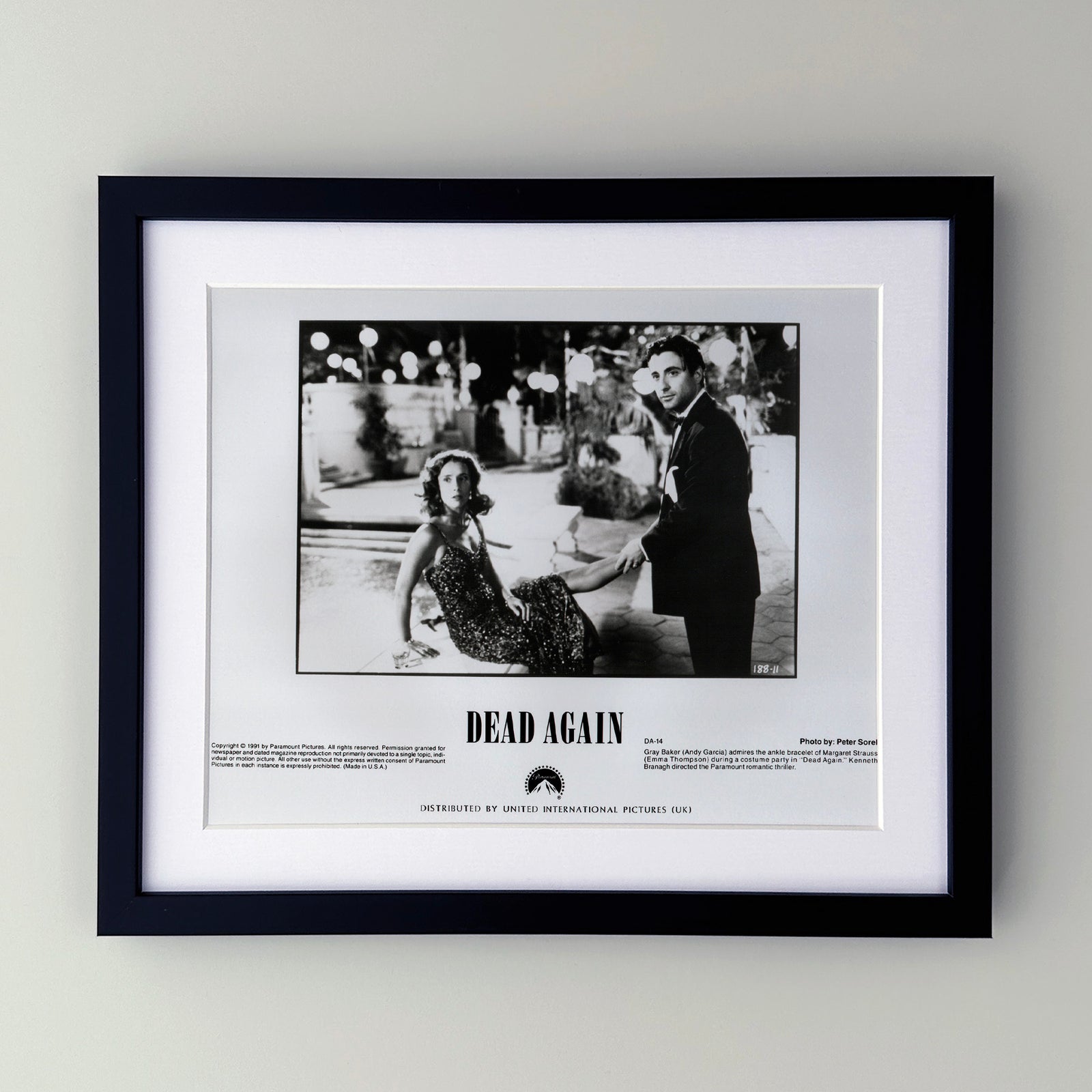 Dead Again 1991 Film Movie Press Publicity Still Framed