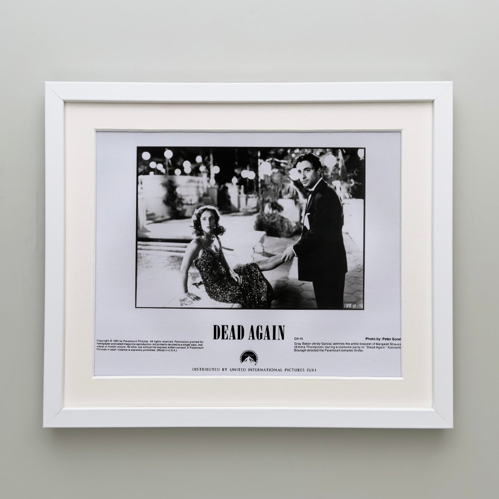 Dead Again 1991 Film Movie Press Publicity Still Framed