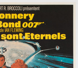 Diamonds Are Forever 1971 French Moyenne Film Movie Poster, Robert McGinnis - detail