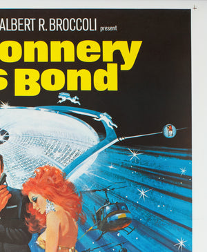 Diamonds Are Forever 1971 US 3 Sheet Film Movie Poster, Robert McGinnis - detail